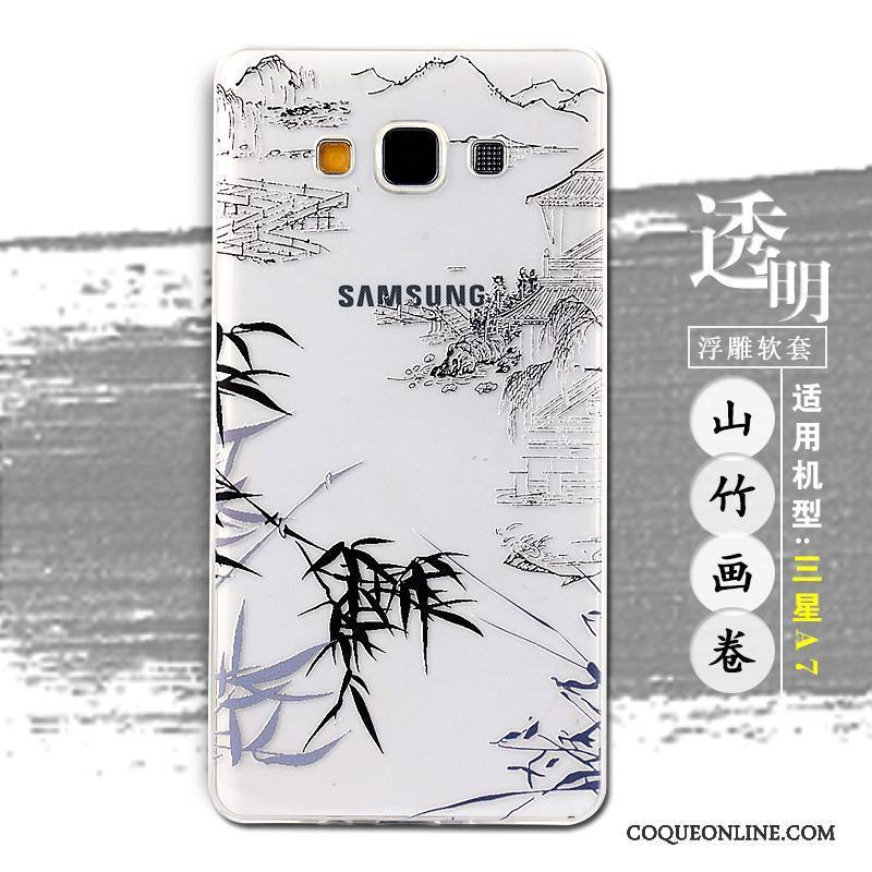 Samsung Galaxy A7 2015 Étui Téléphone Portable Étoile Coque Dessin Animé Protection Gaufrage