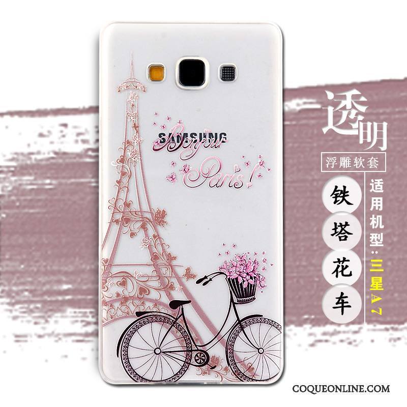 Samsung Galaxy A7 2015 Étui Téléphone Portable Étoile Coque Dessin Animé Protection Gaufrage