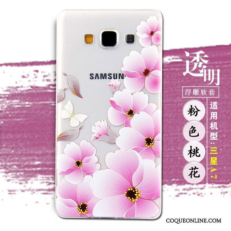 Samsung Galaxy A7 2015 Étui Téléphone Portable Étoile Coque Dessin Animé Protection Gaufrage