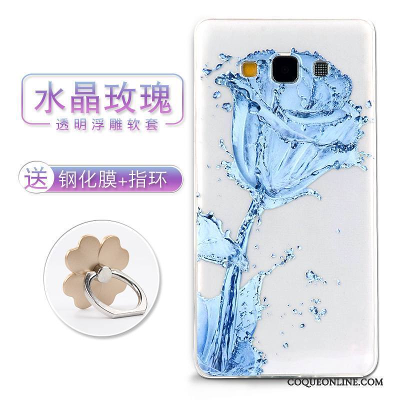 Samsung Galaxy A7 2015 Étui Téléphone Portable Étoile Coque Dessin Animé Protection Gaufrage