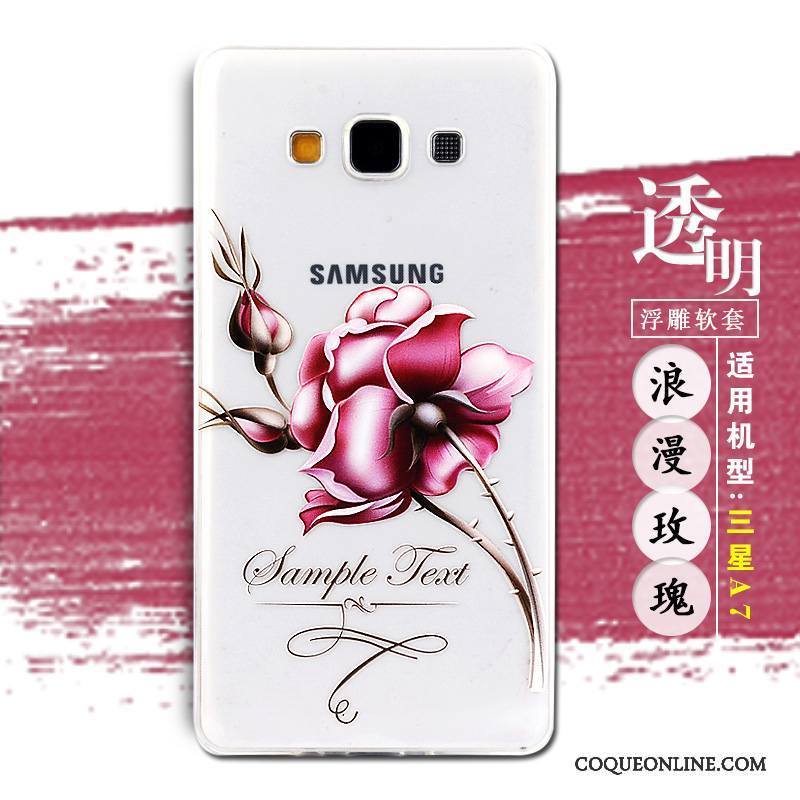 Samsung Galaxy A7 2015 Étui Téléphone Portable Étoile Coque Dessin Animé Protection Gaufrage