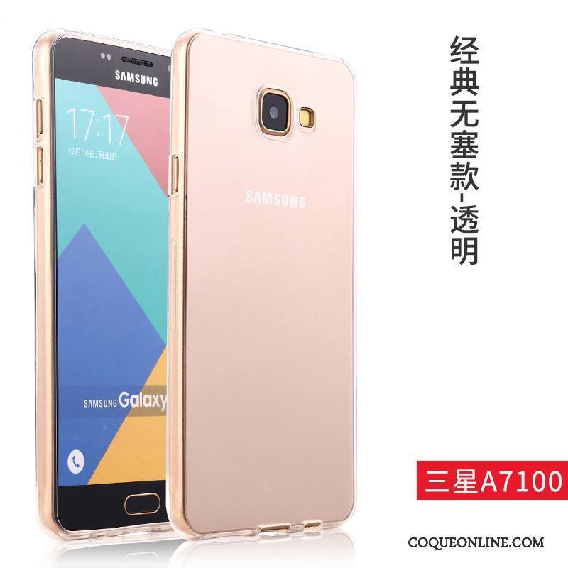 Samsung Galaxy A7 2016 Silicone Transparent Fluide Doux Coque Protection Étui Tendance