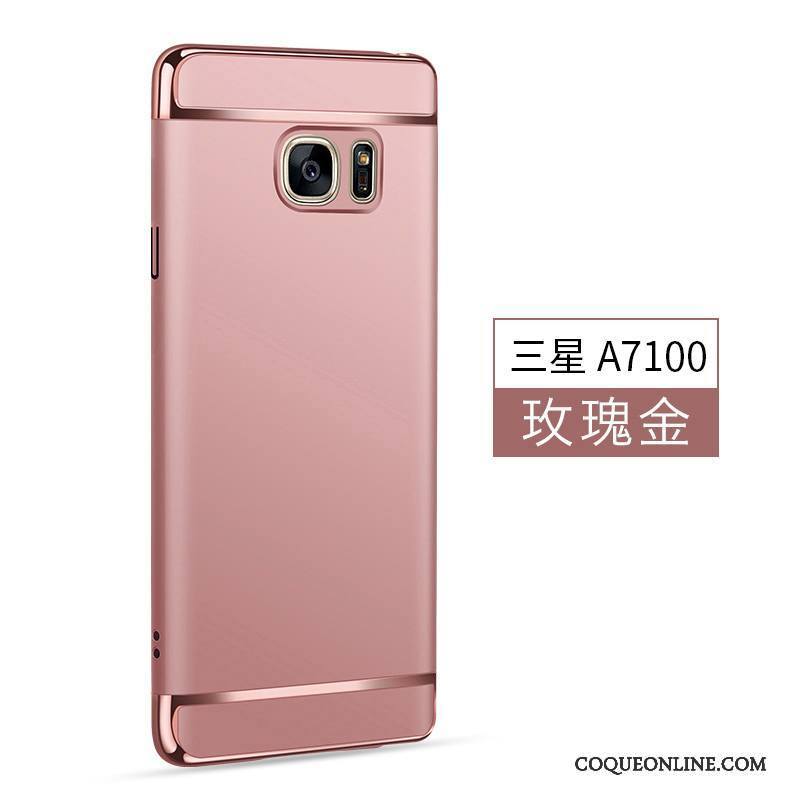 Samsung Galaxy A7 2016 Téléphone Portable Délavé En Daim Coque Difficile Argent Étoile Incassable