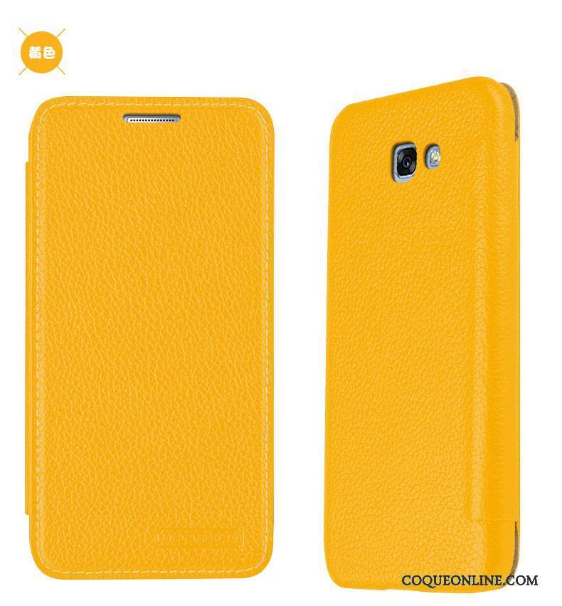 Samsung Galaxy A7 2016 Téléphone Portable Étoile Housse Étui Jaune Protection Coque De Téléphone