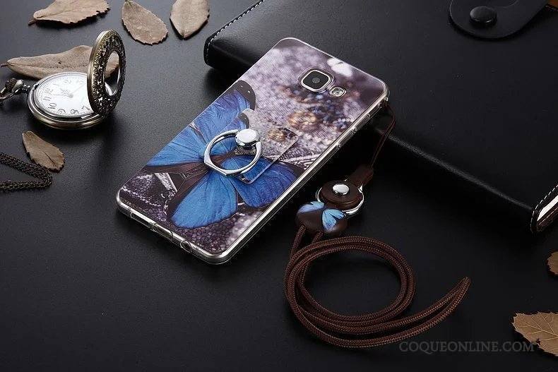 Samsung Galaxy A7 2016 Étoile Protection Coque De Téléphone Étui Fluide Doux Silicone Rose