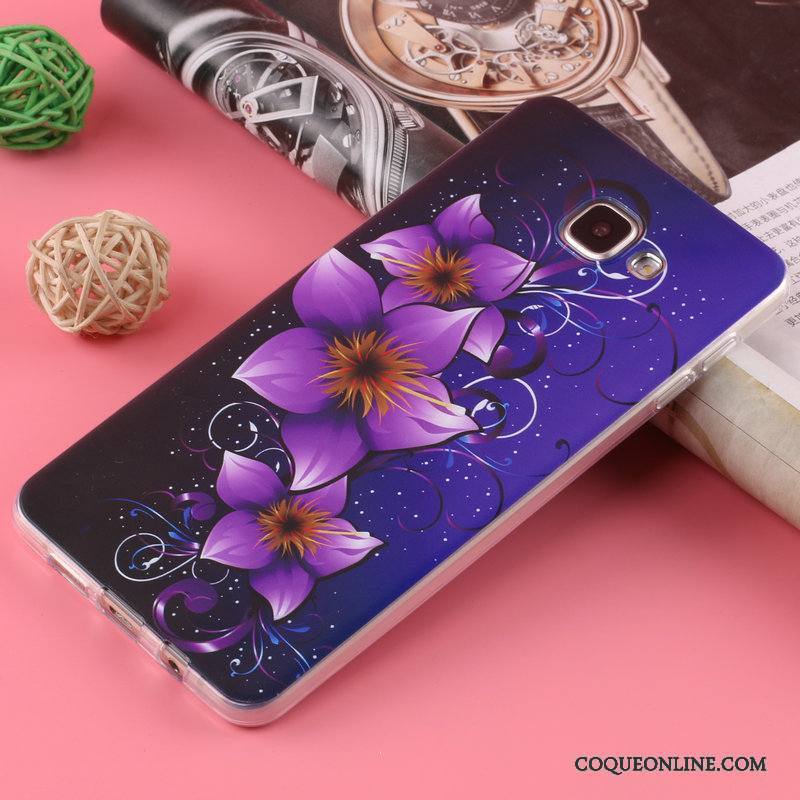 Samsung Galaxy A7 2016 Étoile Protection Personnalité Coque De Téléphone Nouveau Silicone Fleurs