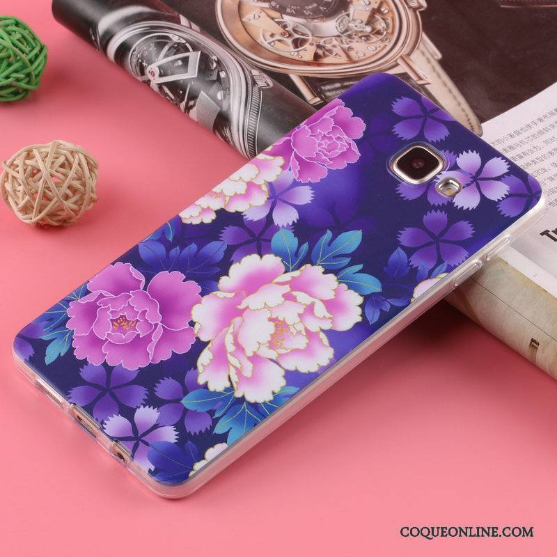 Samsung Galaxy A7 2016 Étoile Protection Personnalité Coque De Téléphone Nouveau Silicone Fleurs