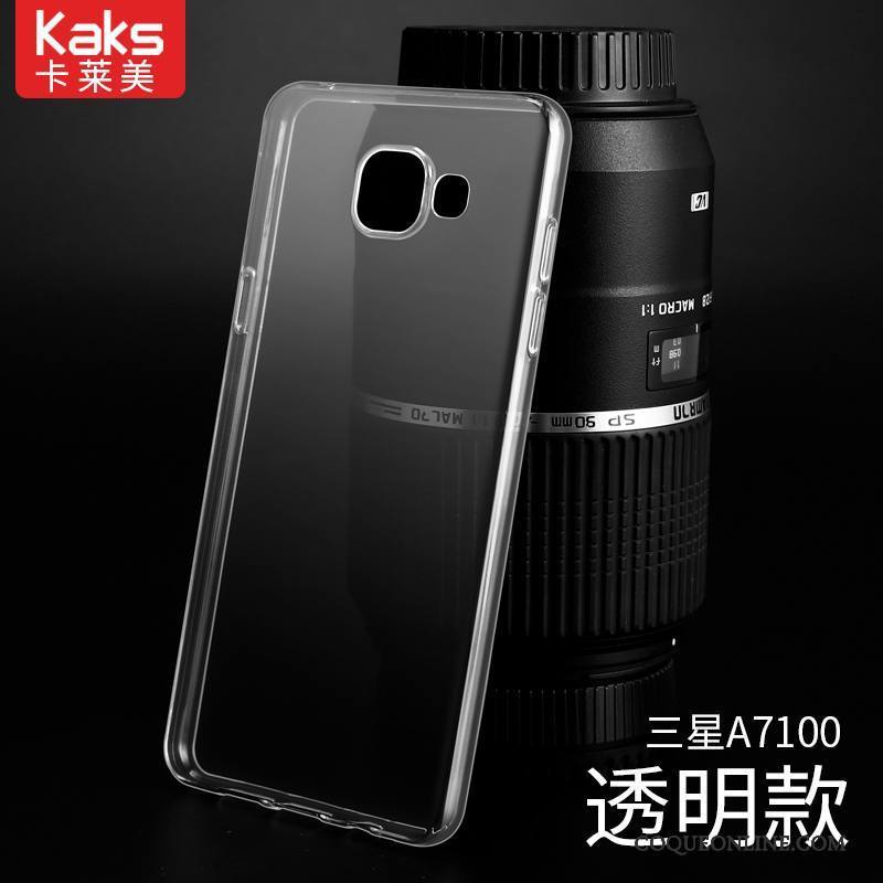Samsung Galaxy A7 2016 Étoile Transparent Étui Coque Silicone Fluide Doux Téléphone Portable