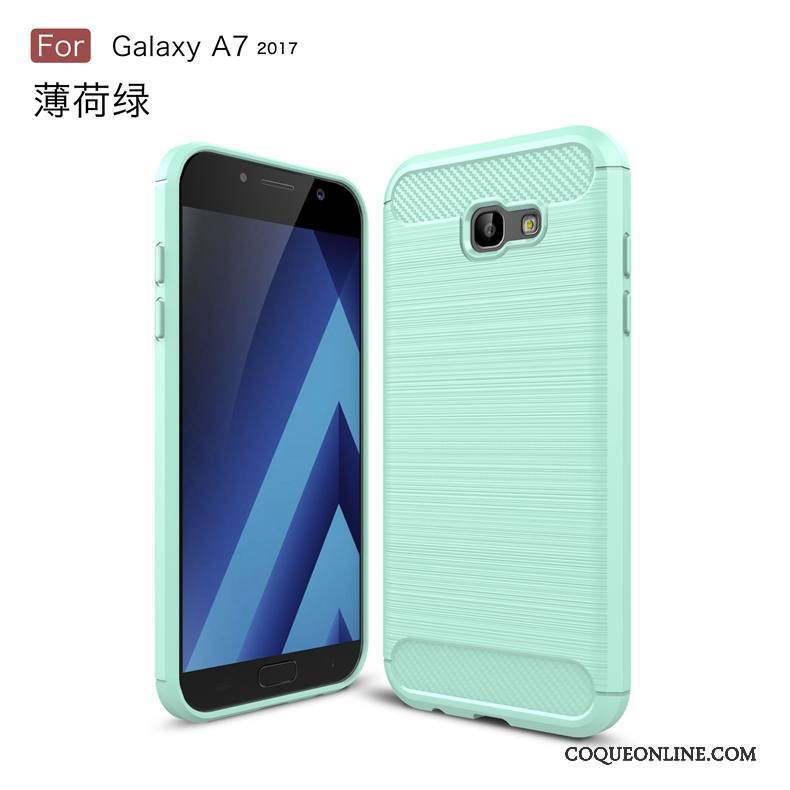 Samsung Galaxy A7 2017 Protection Incassable Dessin Animé Noir Coque De Téléphone Silicone Étoile