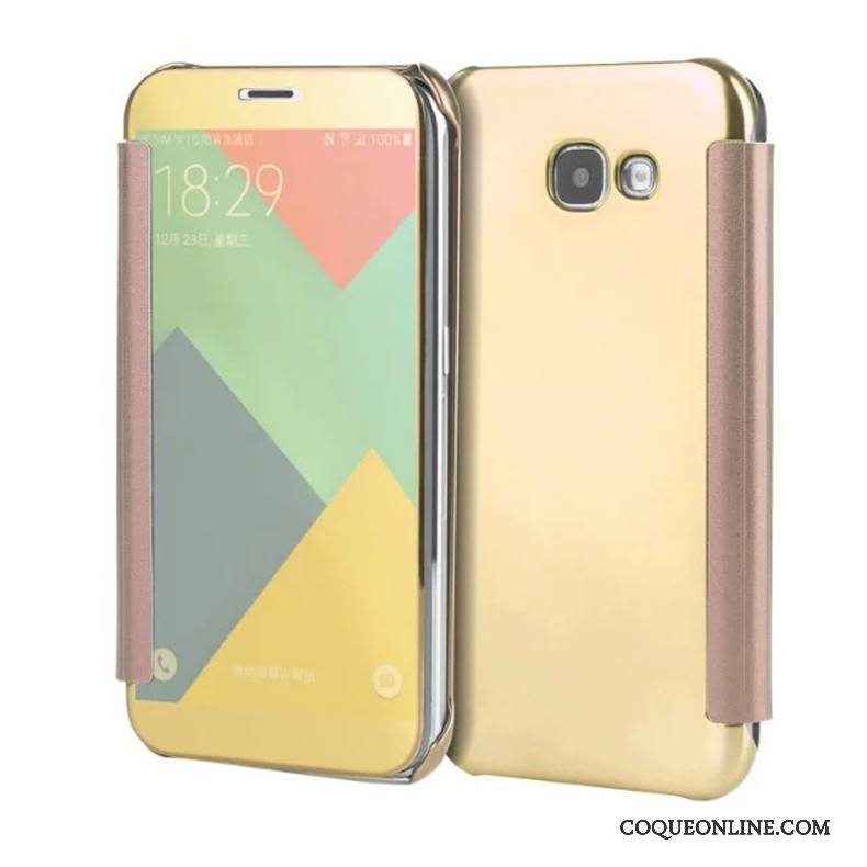 Samsung Galaxy A7 2017 Protection Étoile Coque De Téléphone Miroir Étui Housse Placage