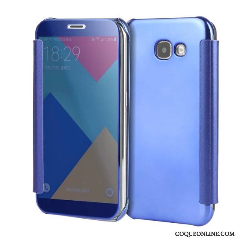 Samsung Galaxy A7 2017 Protection Étoile Coque De Téléphone Miroir Étui Housse Placage