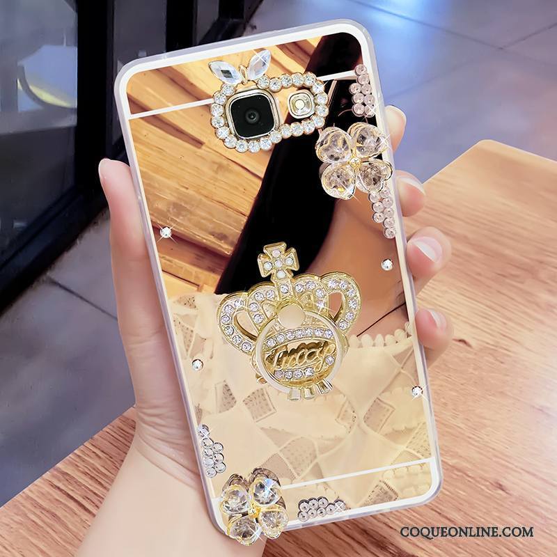 Samsung Galaxy A7 2017 Étoile Miroir Ornements Suspendus Strass Étui Coque De Téléphone Protection