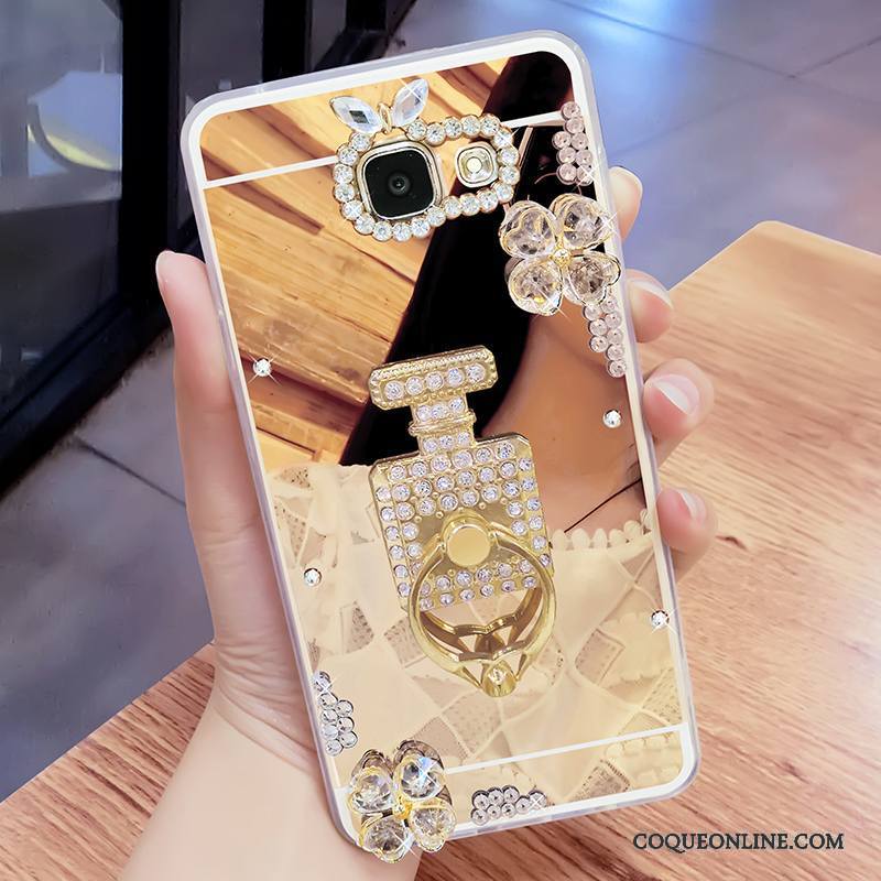 Samsung Galaxy A7 2017 Étoile Miroir Ornements Suspendus Strass Étui Coque De Téléphone Protection