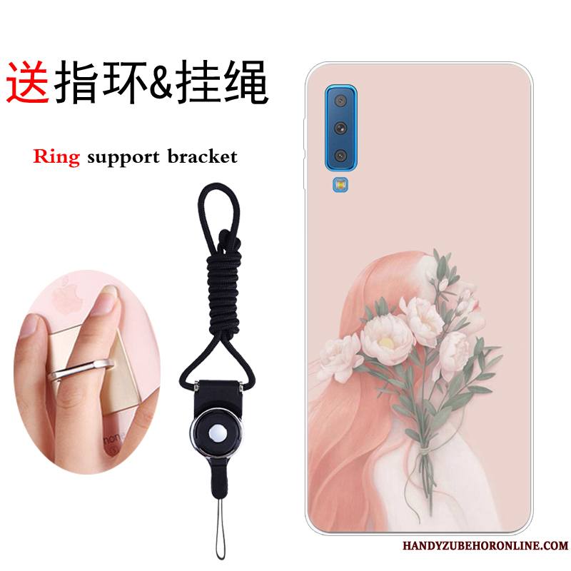 Samsung Galaxy A7 2018 Créatif Dessin Animé Tendance Coque De Téléphone Incassable Étui Art