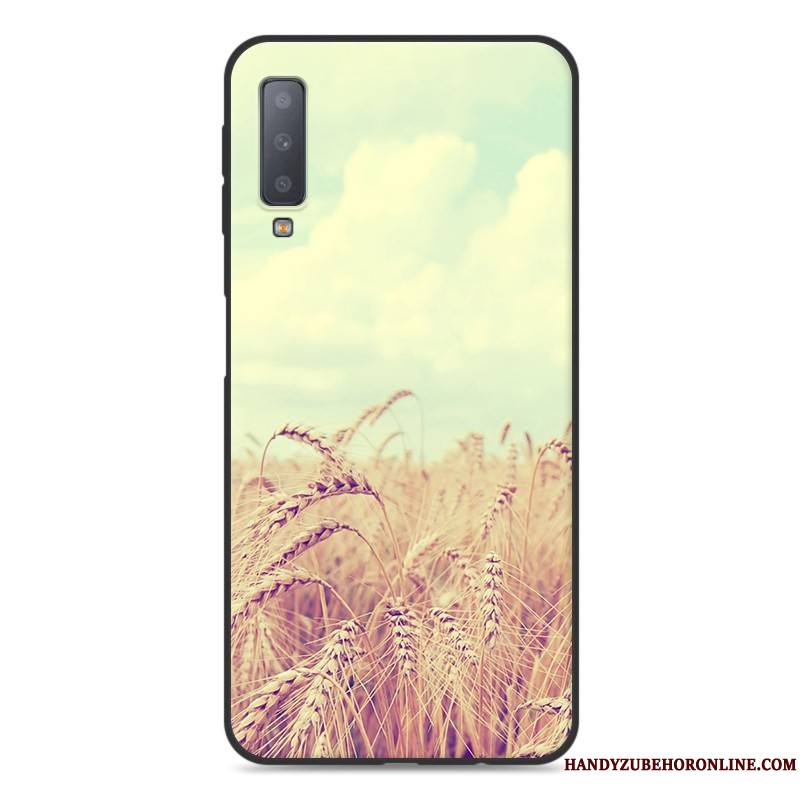 Samsung Galaxy A7 2018 Fluide Doux Étui Étoile Tout Compris Coque De Téléphone Protection Dessin Animé