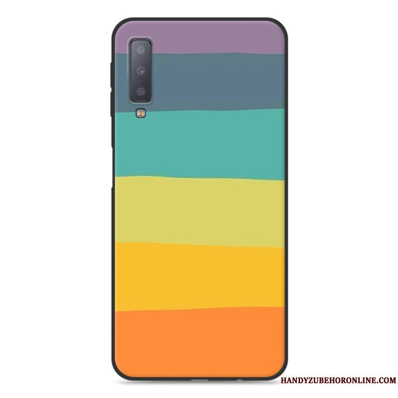 Samsung Galaxy A7 2018 Fluide Doux Étui Étoile Tout Compris Coque De Téléphone Protection Dessin Animé