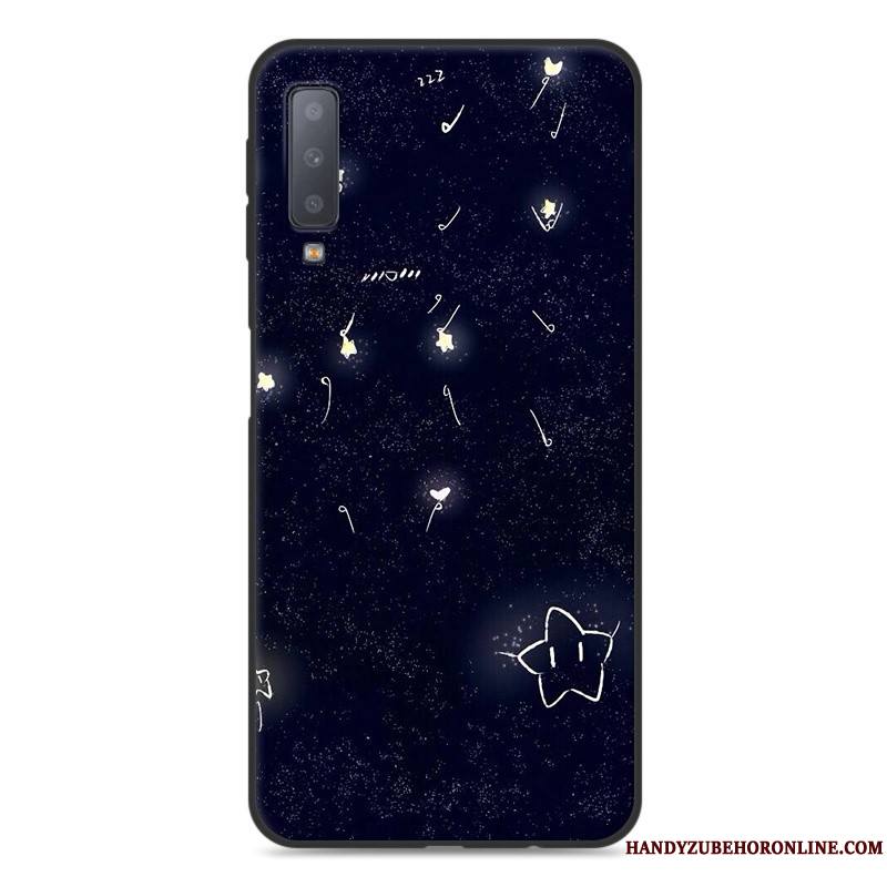 Samsung Galaxy A7 2018 Fluide Doux Étui Étoile Tout Compris Coque De Téléphone Protection Dessin Animé