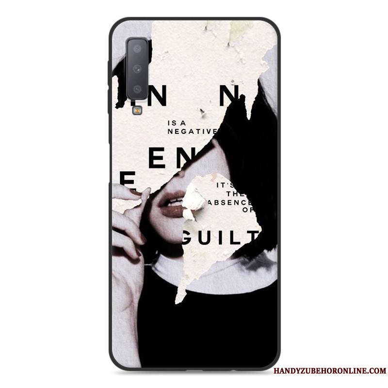 Samsung Galaxy A7 2018 Fluide Doux Étui Étoile Tout Compris Coque De Téléphone Protection Dessin Animé