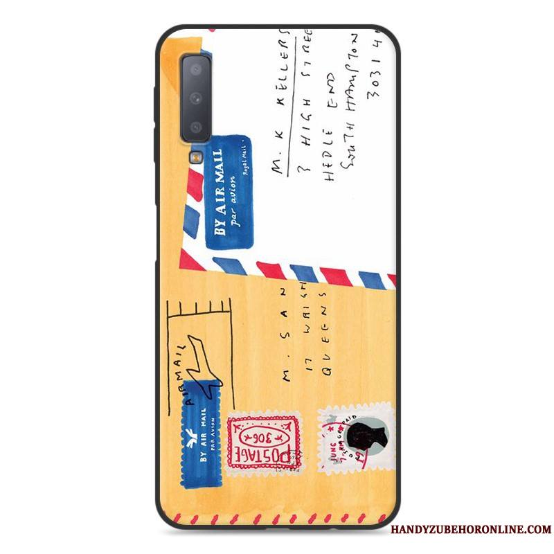 Samsung Galaxy A7 2018 Fluide Doux Étui Étoile Tout Compris Coque De Téléphone Protection Dessin Animé