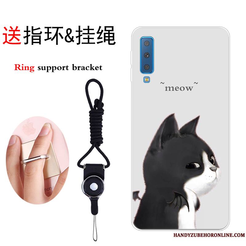 Samsung Galaxy A7 2018 Marque De Tendance Étui Étoile Dessin Animé Fluide Doux Incassable Coque De Téléphone