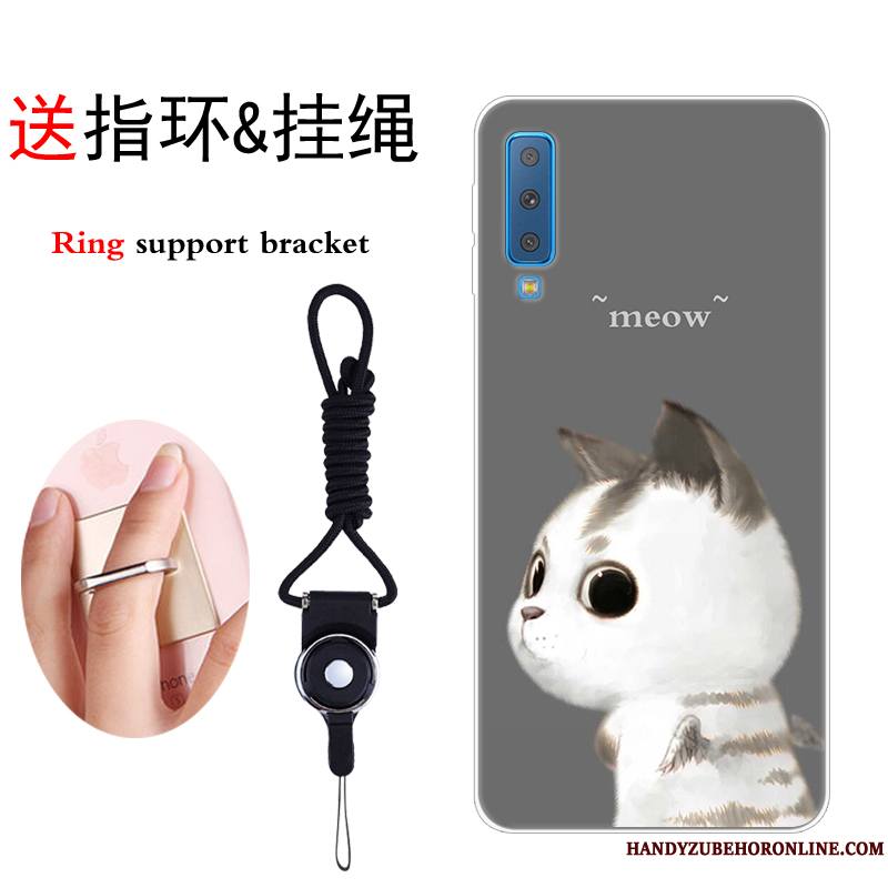 Samsung Galaxy A7 2018 Marque De Tendance Étui Étoile Dessin Animé Fluide Doux Incassable Coque De Téléphone