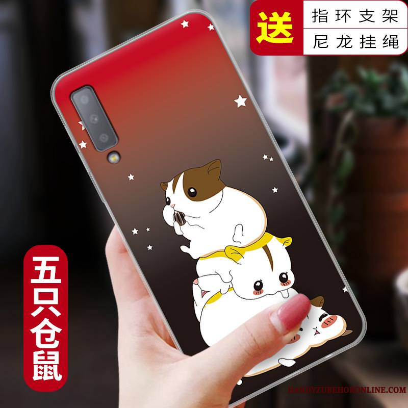 Samsung Galaxy A7 2018 Étui Coque De Téléphone Très Mince Dessin Animé Protection Créatif Fluide Doux