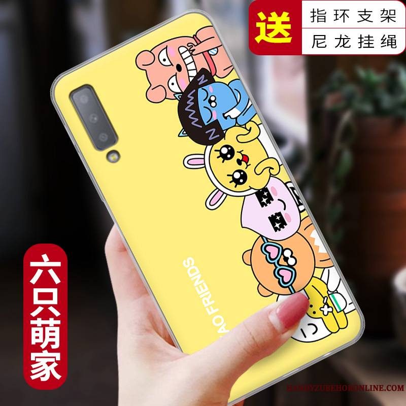 Samsung Galaxy A7 2018 Étui Coque De Téléphone Très Mince Dessin Animé Protection Créatif Fluide Doux