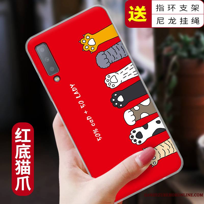 Samsung Galaxy A7 2018 Étui Coque De Téléphone Très Mince Dessin Animé Protection Créatif Fluide Doux