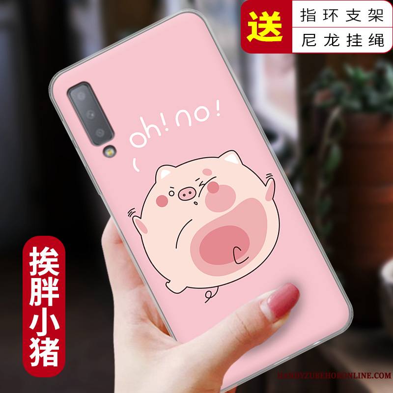 Samsung Galaxy A7 2018 Étui Coque De Téléphone Très Mince Dessin Animé Protection Créatif Fluide Doux