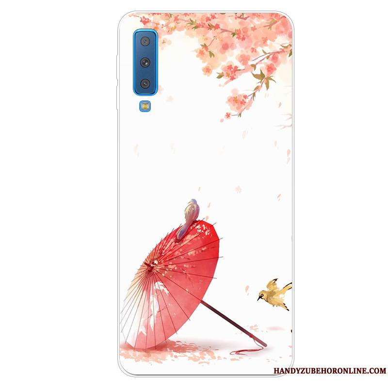 Samsung Galaxy A7 2018 Étui Protection Fluide Doux Étoile Difficile Coque De Téléphone Dessin Animé