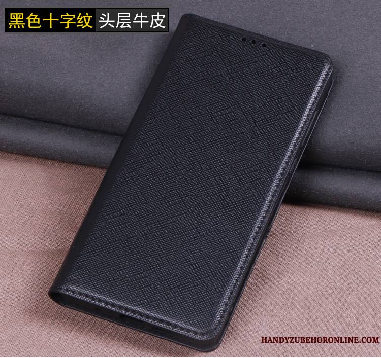 Samsung Galaxy A70 Coque Incassable Cuir Véritable Étoile Étui En Cuir Protection Housse Téléphone Portable