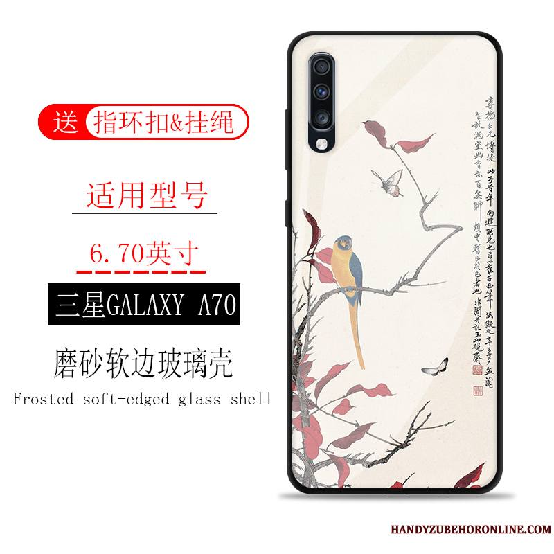 Samsung Galaxy A70 Coque Incassable Vent Étui Verre Étoile Protection