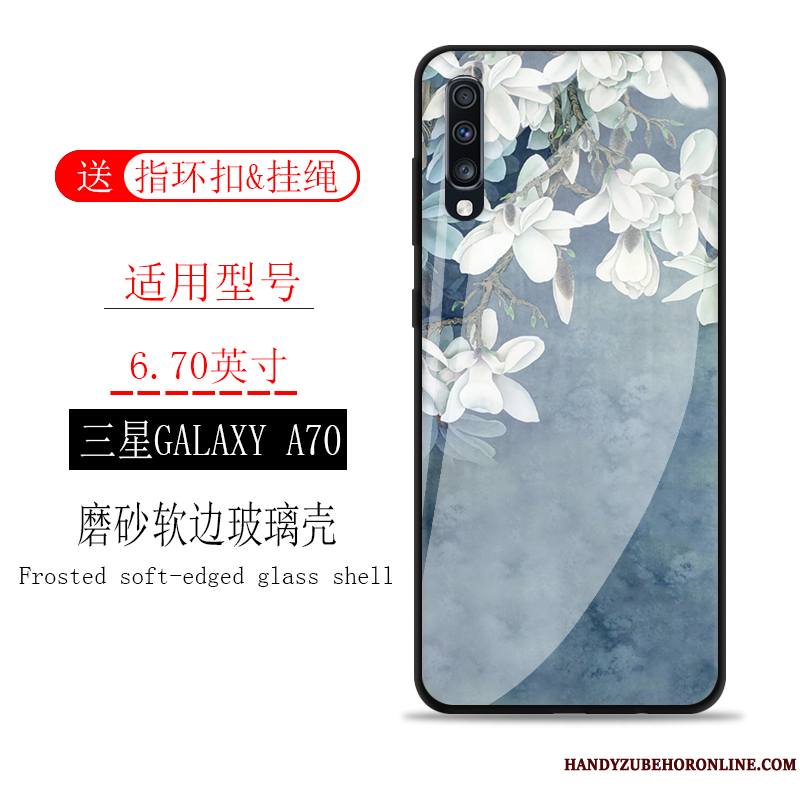 Samsung Galaxy A70 Coque Incassable Vent Étui Verre Étoile Protection