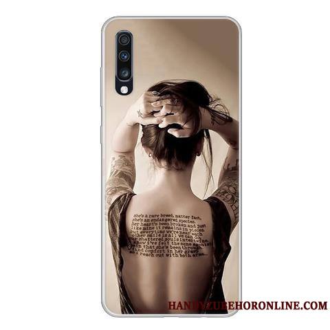 Samsung Galaxy A70 Coque Téléphone Portable Protection Étui Incassable Noir Personnalité Étoile