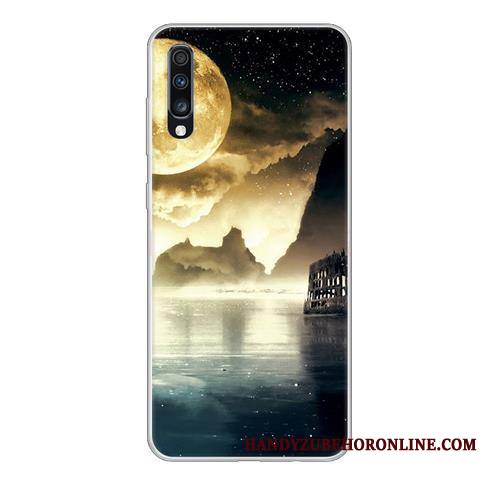 Samsung Galaxy A70 Coque Téléphone Portable Protection Étui Incassable Noir Personnalité Étoile