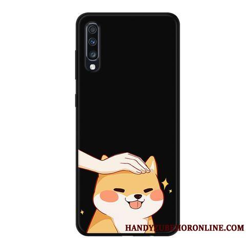 Samsung Galaxy A70 Coque Évasé Protection Fluide Doux Incassable Téléphone Portable Délavé En Daim