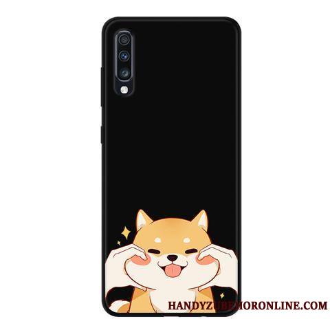 Samsung Galaxy A70 Coque Évasé Protection Fluide Doux Incassable Téléphone Portable Délavé En Daim