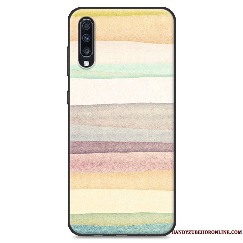 Samsung Galaxy A70 Nouveau Incassable Peinture Étoile Coque De Téléphone Bleu Paysage