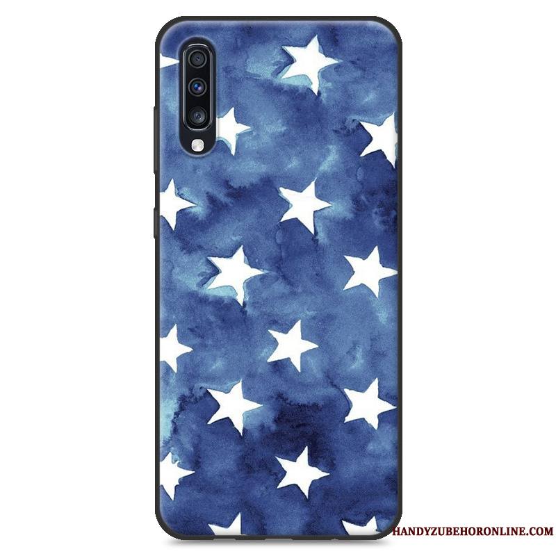 Samsung Galaxy A70 Nouveau Incassable Peinture Étoile Coque De Téléphone Bleu Paysage