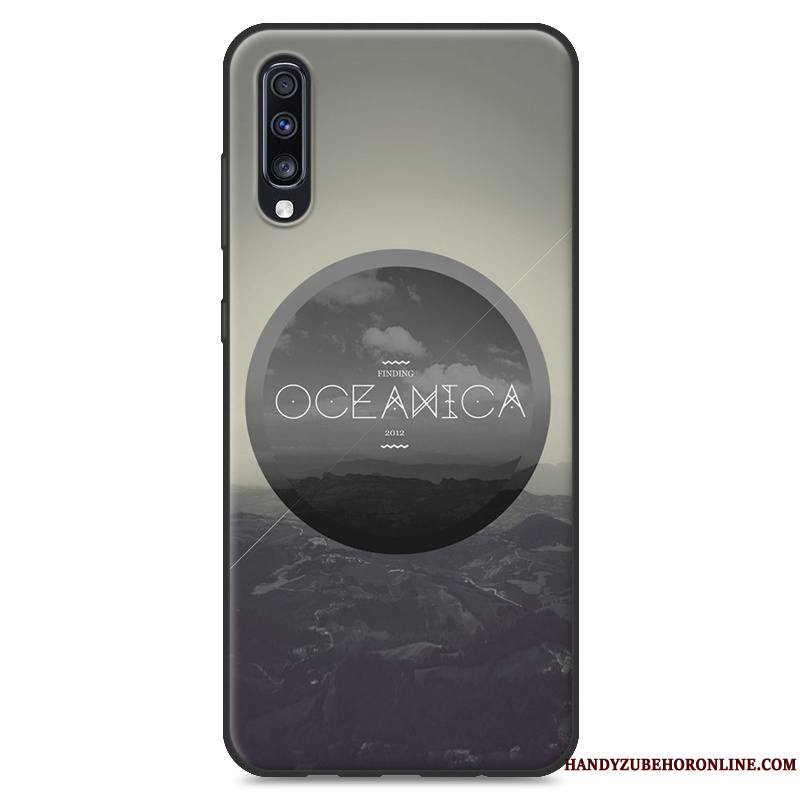 Samsung Galaxy A70 Nouveau Incassable Peinture Étoile Coque De Téléphone Bleu Paysage