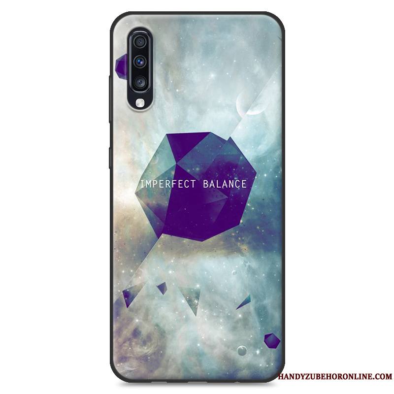 Samsung Galaxy A70 Nouveau Incassable Peinture Étoile Coque De Téléphone Bleu Paysage