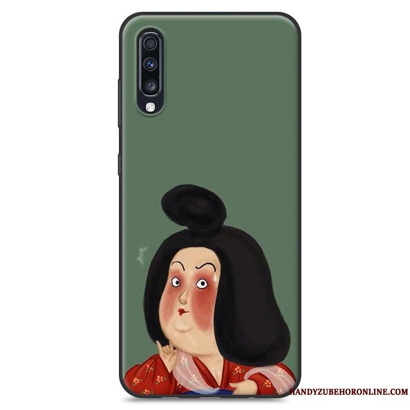 Samsung Galaxy A70 Téléphone Portable Étui Créatif Fluide Doux Coque Étoile Tendance