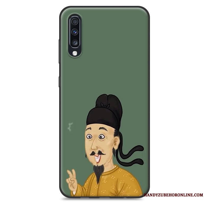 Samsung Galaxy A70 Téléphone Portable Étui Créatif Fluide Doux Coque Étoile Tendance