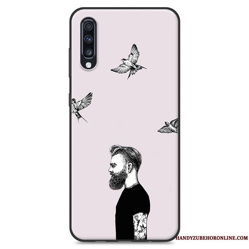 Samsung Galaxy A70 Téléphone Portable Étui Créatif Fluide Doux Coque Étoile Tendance