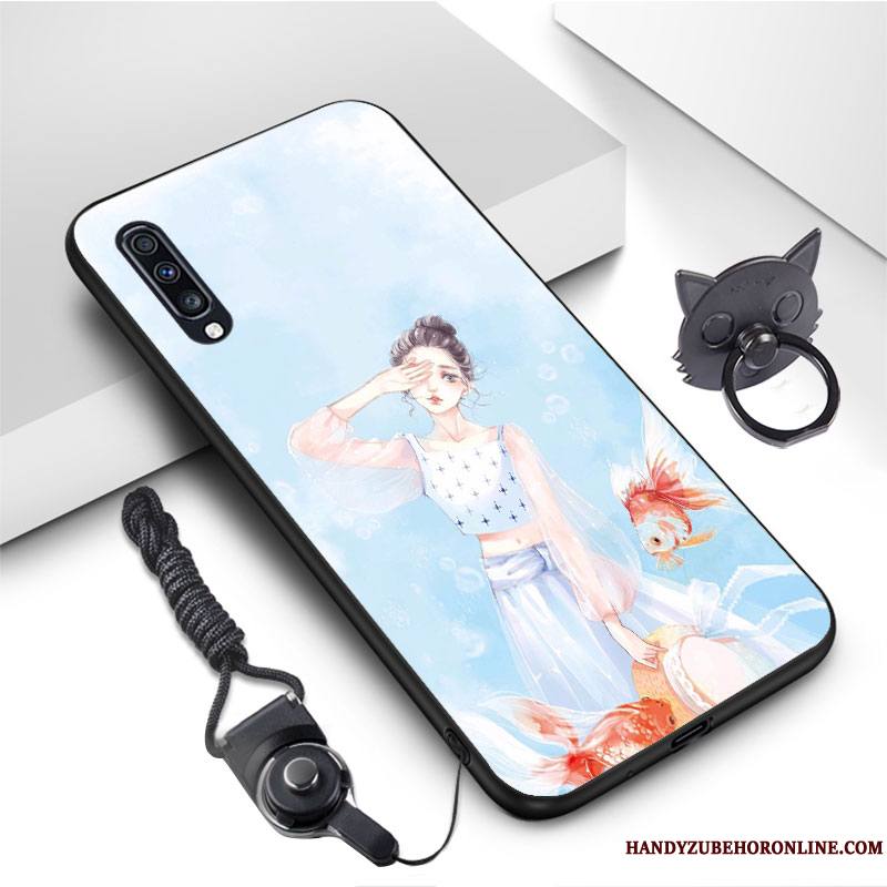 Samsung Galaxy A70 Étoile Bleu Net Rouge Coque De Téléphone Dessin Animé Incassable Jours