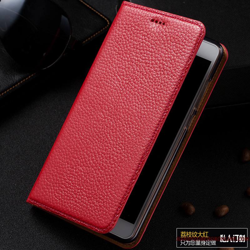 Samsung Galaxy A70 Étui En Cuir Incassable Cuir Véritable Téléphone Portable Tout Compris Coque De Téléphone Étoile