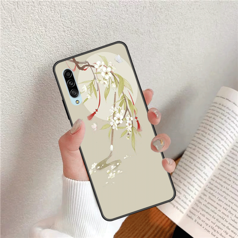 Samsung Galaxy A70s Coque Art Silicone Protection Tout Compris Personnalisé Délavé En Daim Créatif