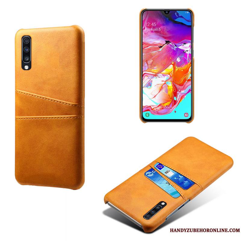 Samsung Galaxy A70s Coque Créatif Étoile Étui Incassable Personnalité Carte Rouge