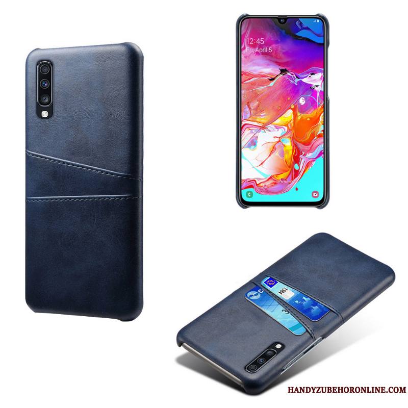 Samsung Galaxy A70s Coque Créatif Étoile Étui Incassable Personnalité Carte Rouge