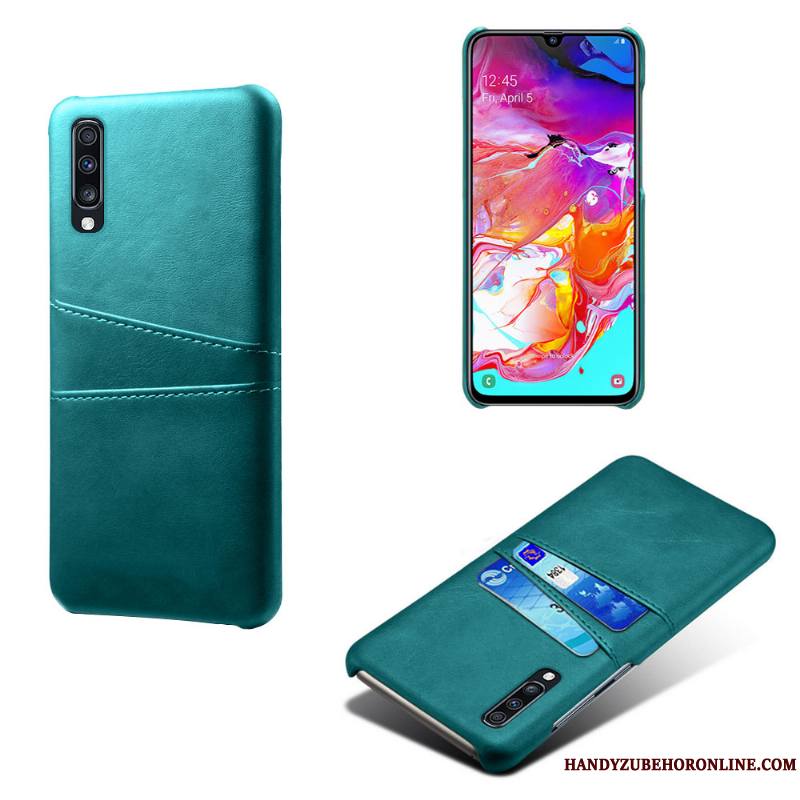 Samsung Galaxy A70s Coque Créatif Étoile Étui Incassable Personnalité Carte Rouge